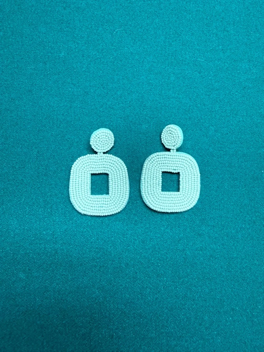 Nordstrom Beaded Square Drop Earrings